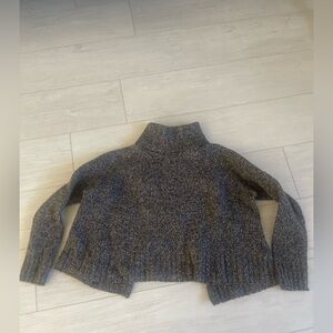 Madewell turtle neck sweater open back M